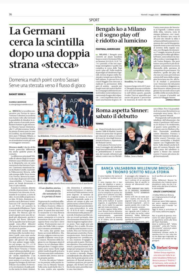 Volley Millenium Brescia: una vittoria che diventa storia
